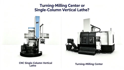Single Column Vertical Lathe Or Turning Milling Center? Analyze Production Ef...